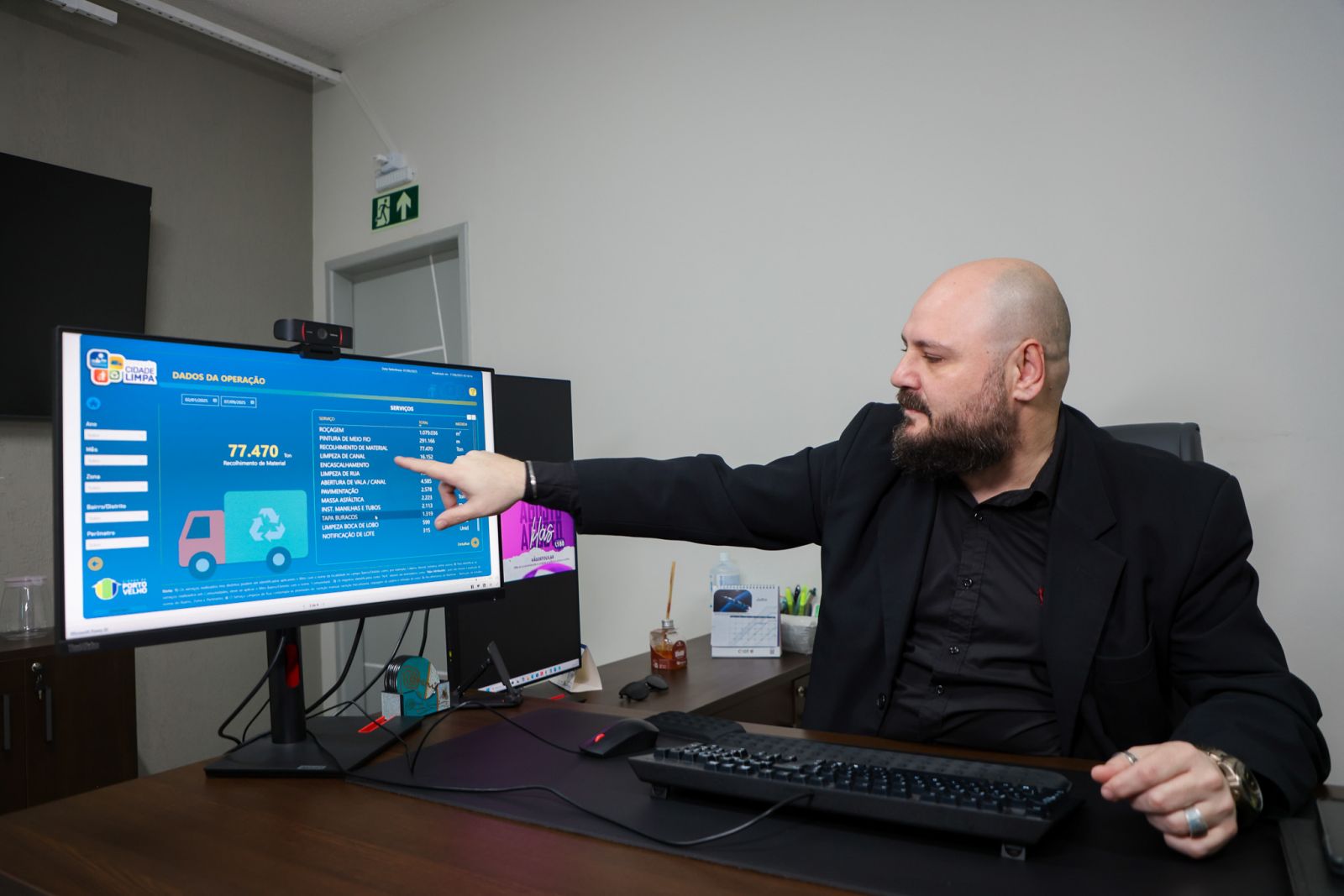 Plataforma digital permite que a população acompanhe em tempo real a evolução dos trabalhos de limpeza na cidade 